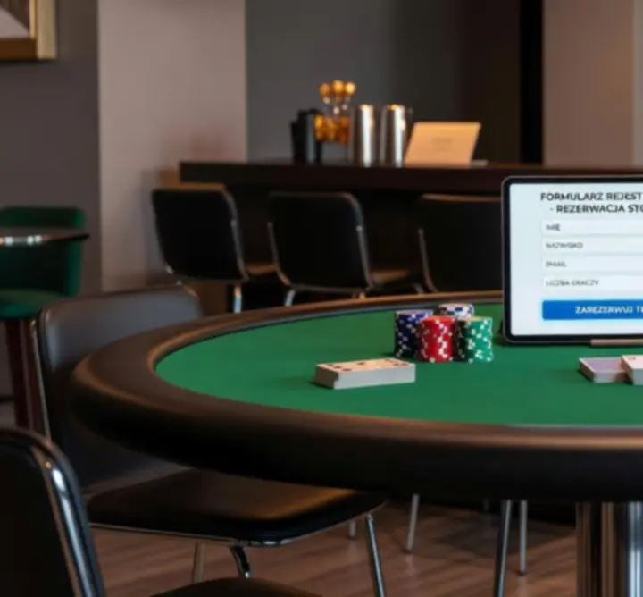 Rezerwacja miejsca przy stole pokerowym w Xia